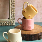 Set of 3 - Lily Mugs made by ceramic