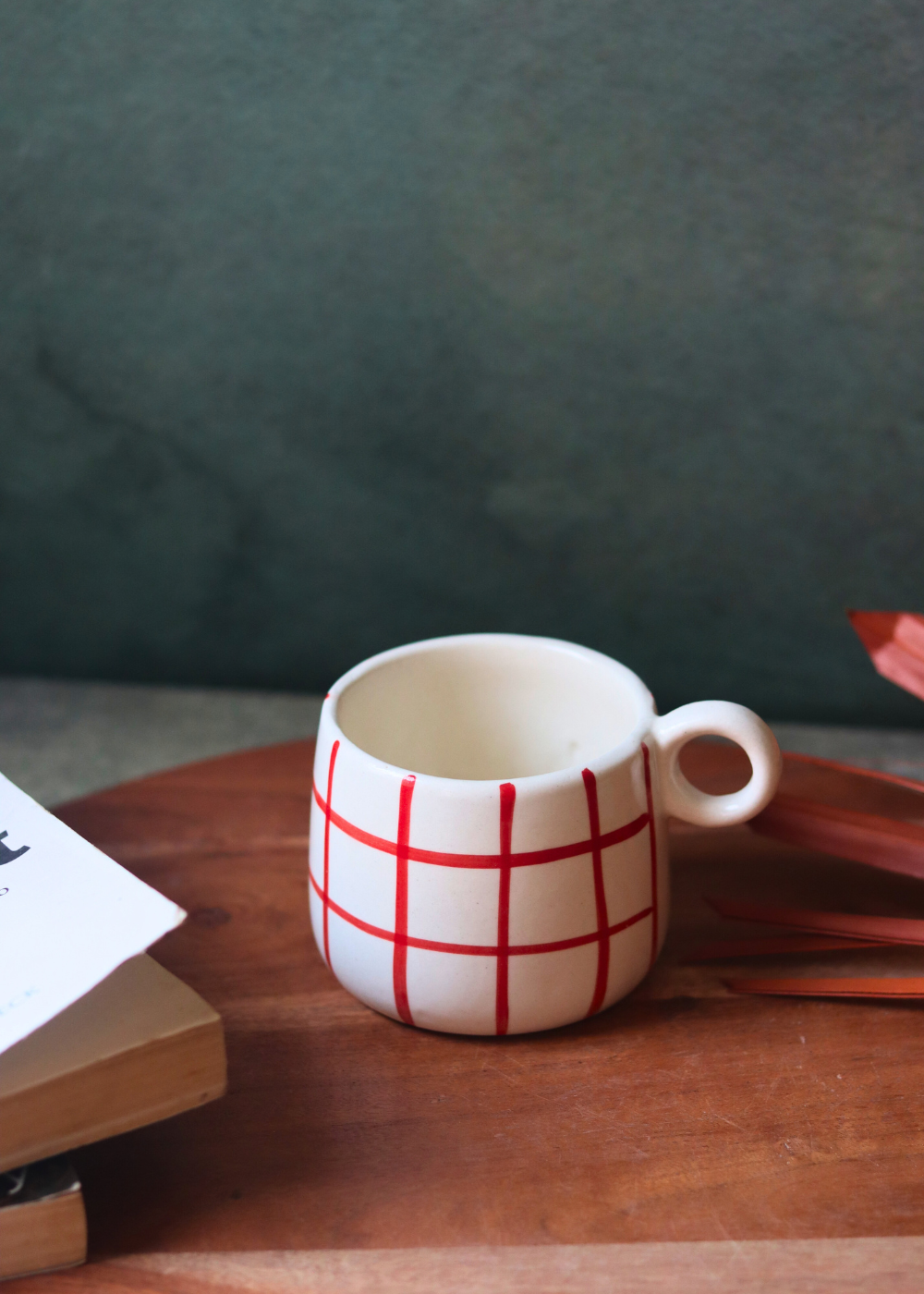 Serveware Red Chequered Coffee Mug