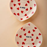be mine heart platter made by ceramic 