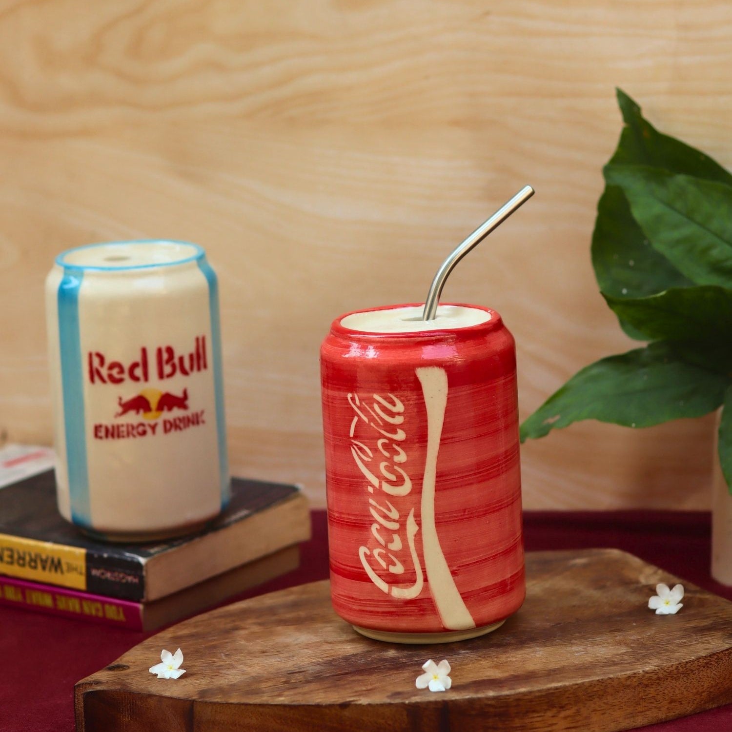 Set of 2 - Red Bull & Coca Cola Tumbler combo handmade in India