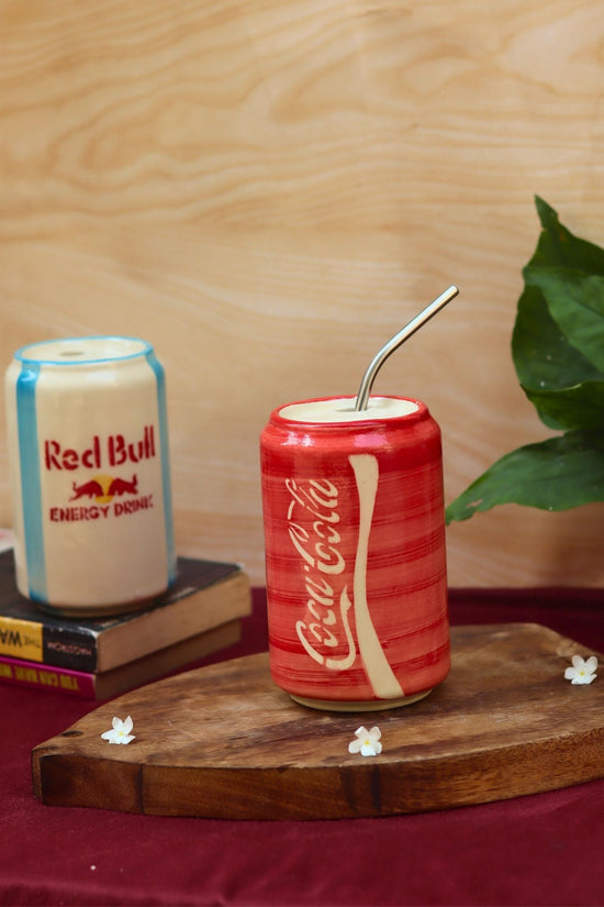 Set of 2 - Red Bull & Coca Cola Tumbler combo handmade in India