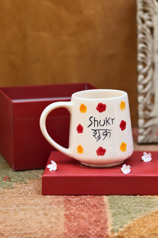 Shukr Mug in a Gift Box handmade in India