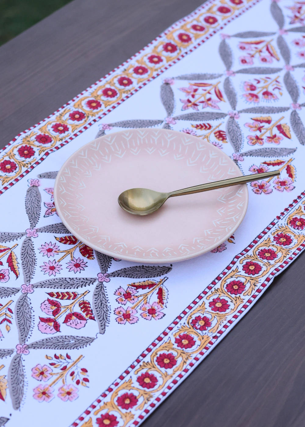 Canvas cotton table runner
