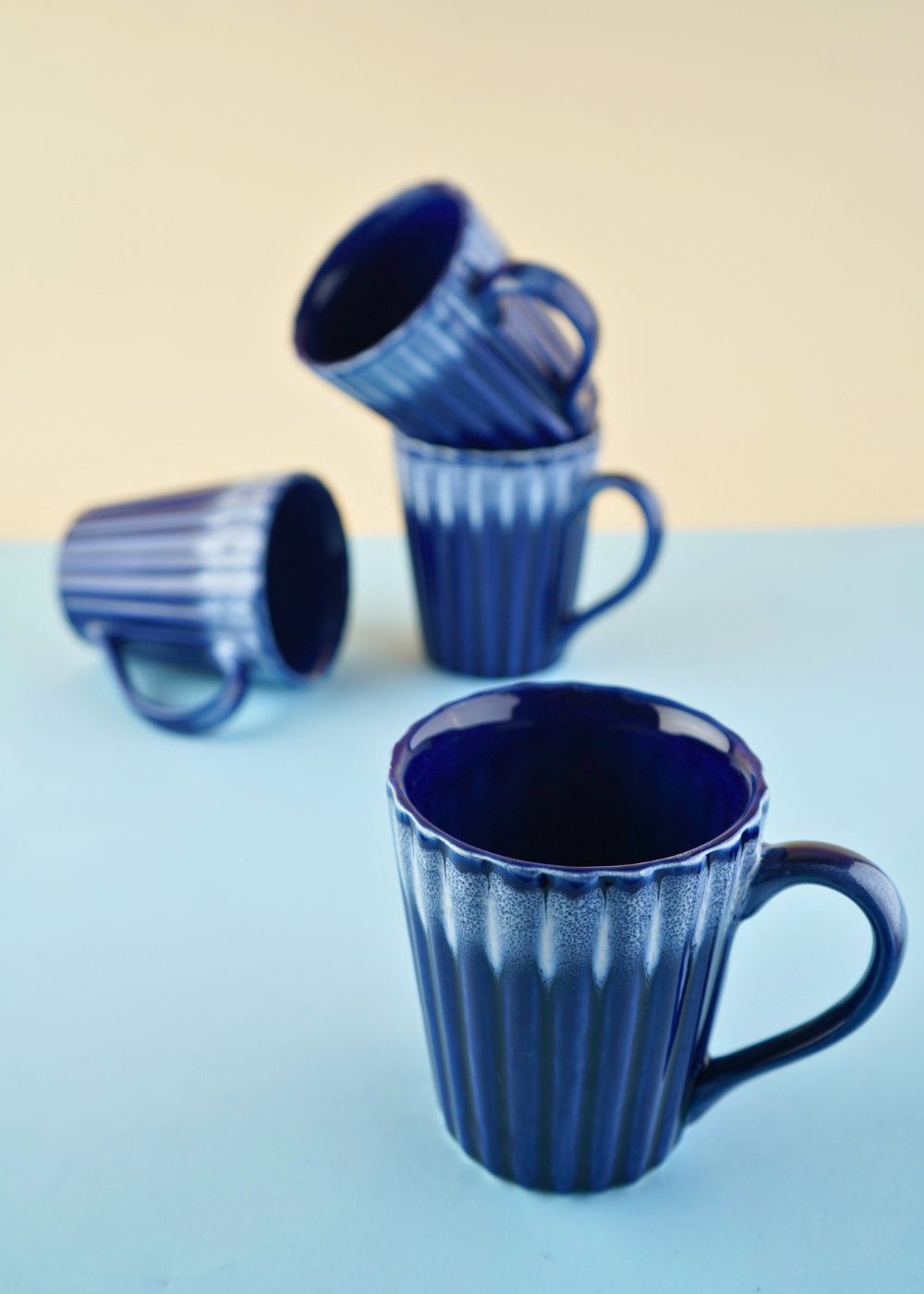 basic Blue coffee mug with glossy blue shade