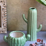 cactus planter & vase made by cerami 