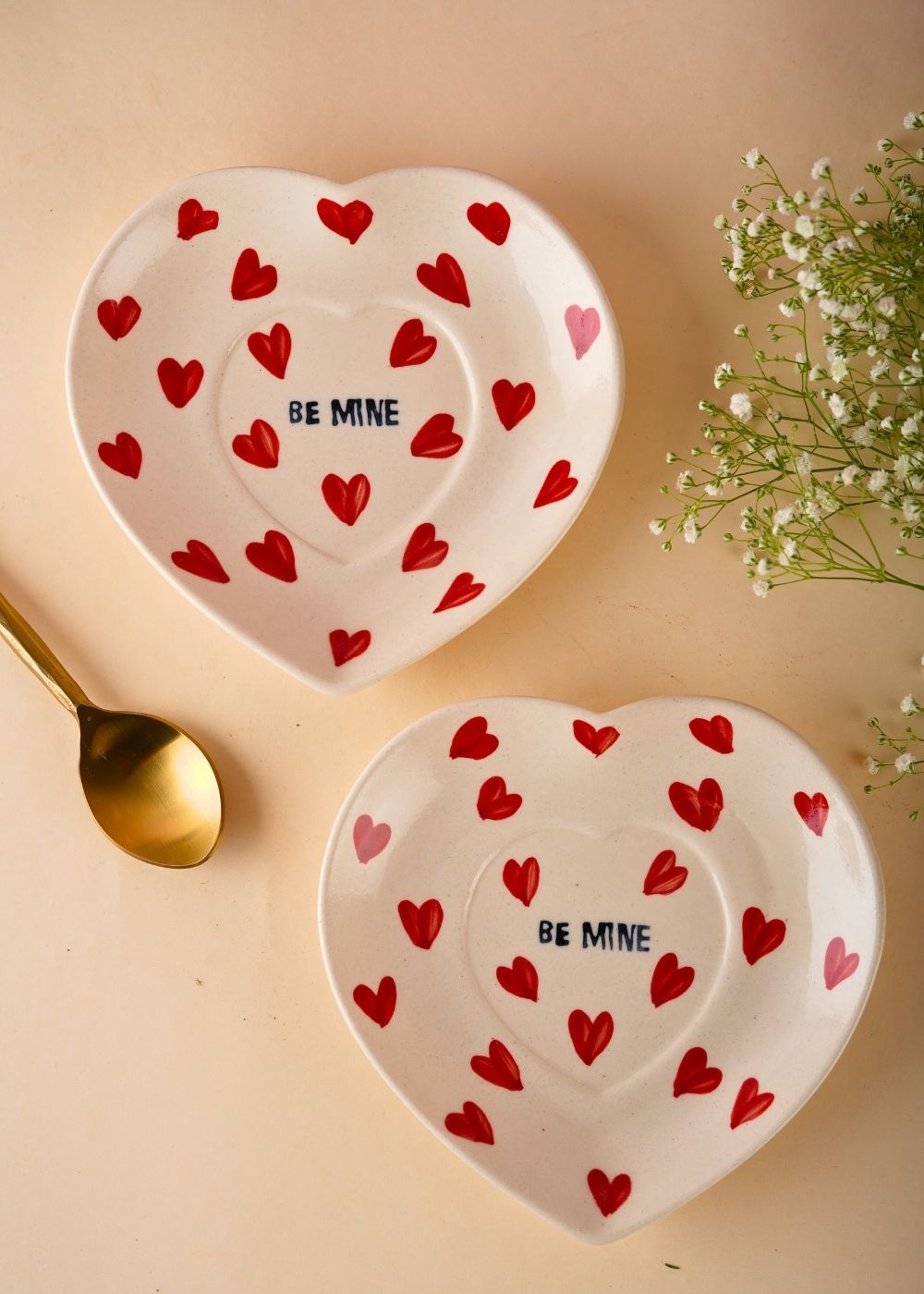 handmade be mine heart platter