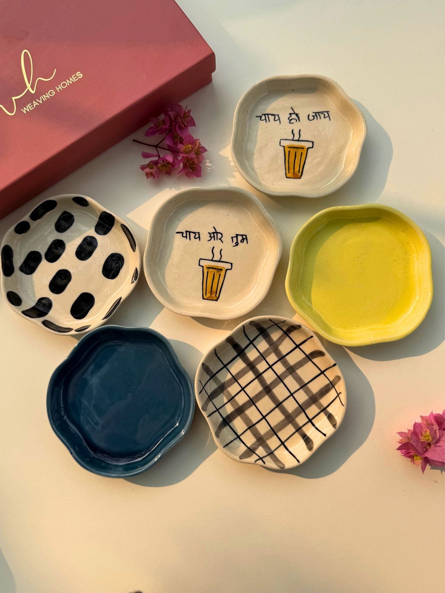 Set of 6 Flavor feast handmade dessert plate (for the price of 5) with premium quality material