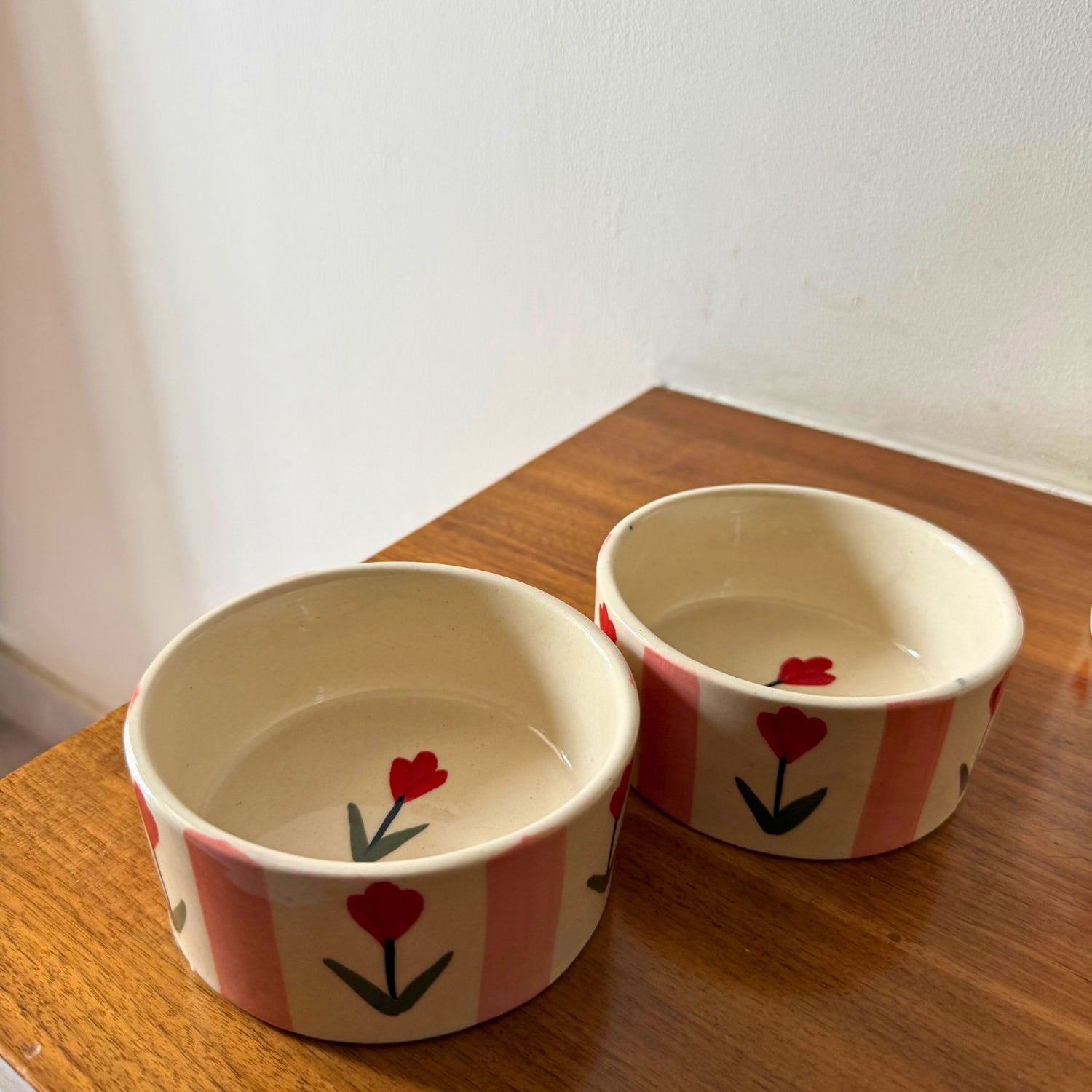Pastel tulip bowl made by ceramic