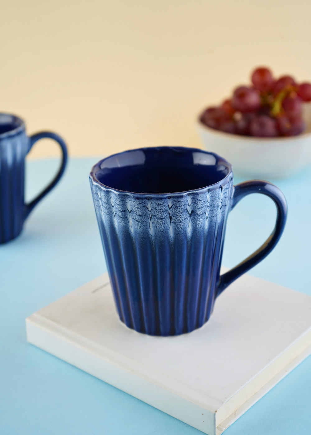 Basic Blue coffee mug made by ceramic 