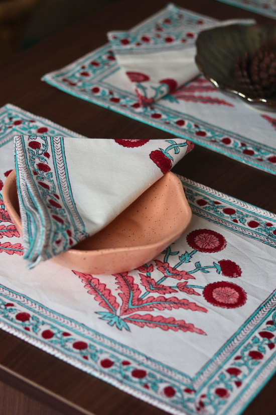 Cotton table Mat & napkin