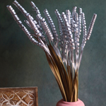 handmade silver twirl bunch with beautiful vase