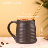 Rust-Black Coffee Mug