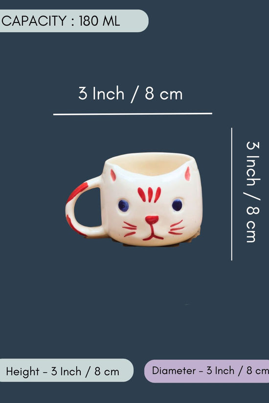 Witty Cat Mug - Red