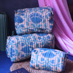 Handmade Aqua Magic Toiletry Bag - Set of 3