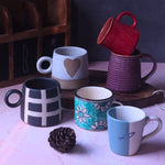 Set of 6 Serene Sip Mugs (for the price of 5) with premium quality material