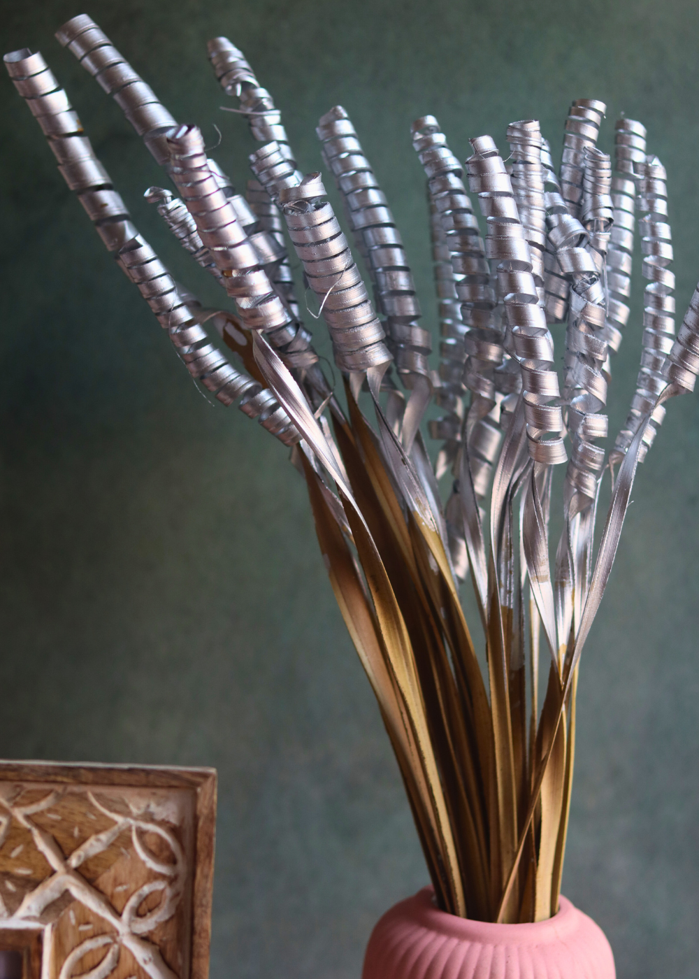 handmade bunch with silver color