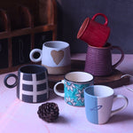 Set of 6 Serene Sip Mugs (for the price of 5) handmade in india