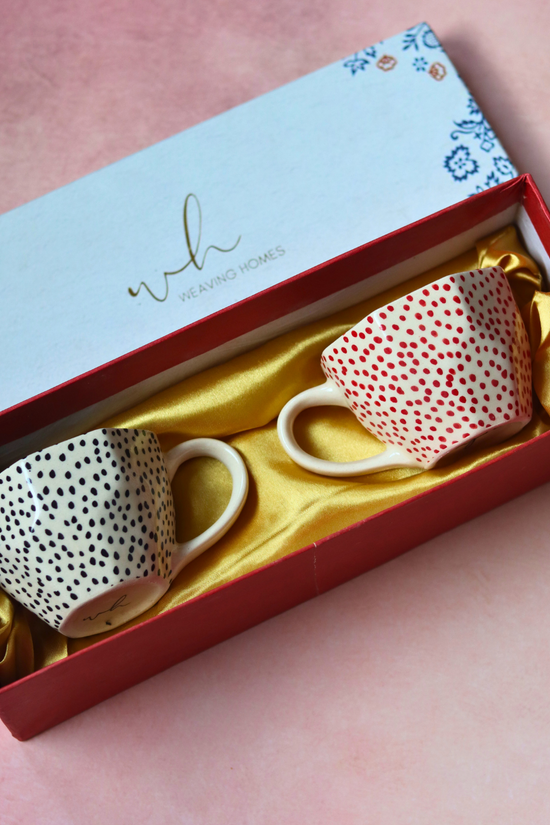 Drinkware handmade coffee mugs in a gift box