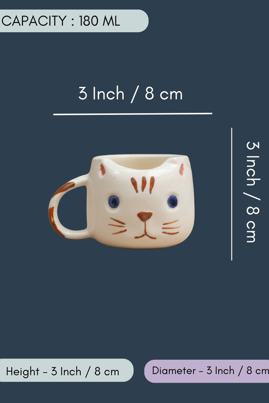 Witty Cat Mug - Brown