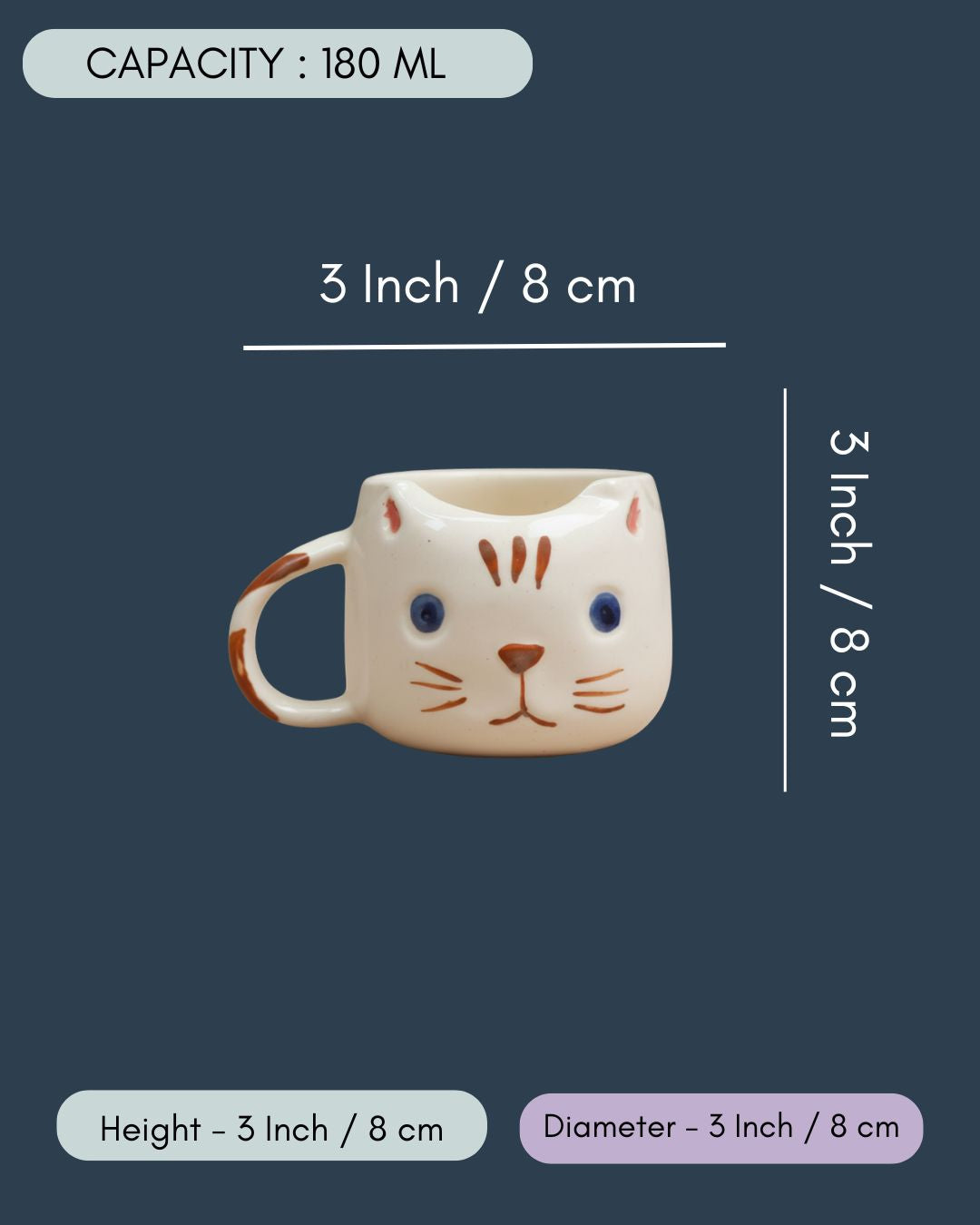 Witty Cat Mug - Brown