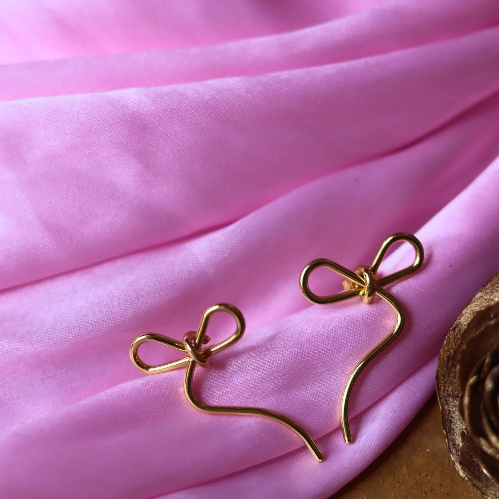 Hypoallergic Ribbon Earrings