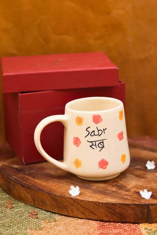 Sabr Mug in a Gift Box handmade in India