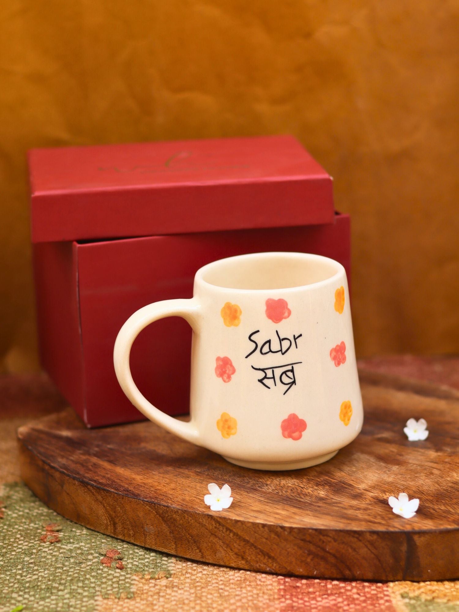 Sabr Mug in a Gift Box handmade in India