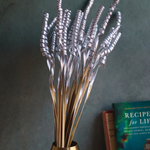 silver twirl bunch with golden vase