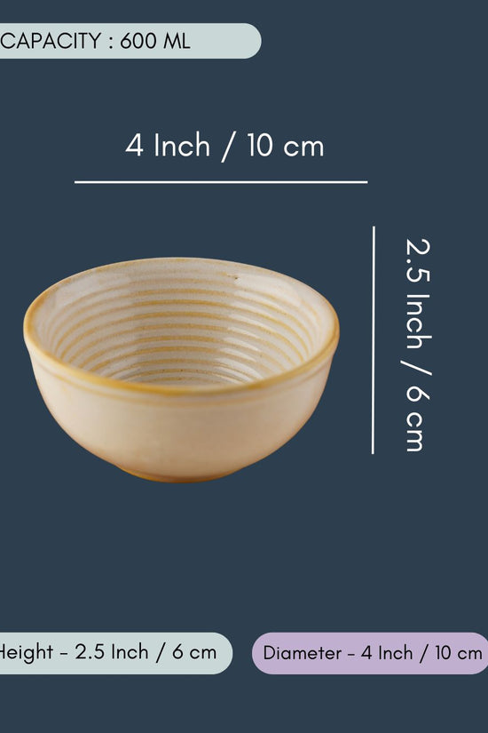 Pearl White Swirl Katori