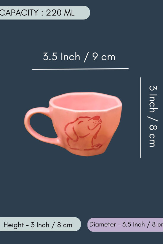 Pink Dog Mug