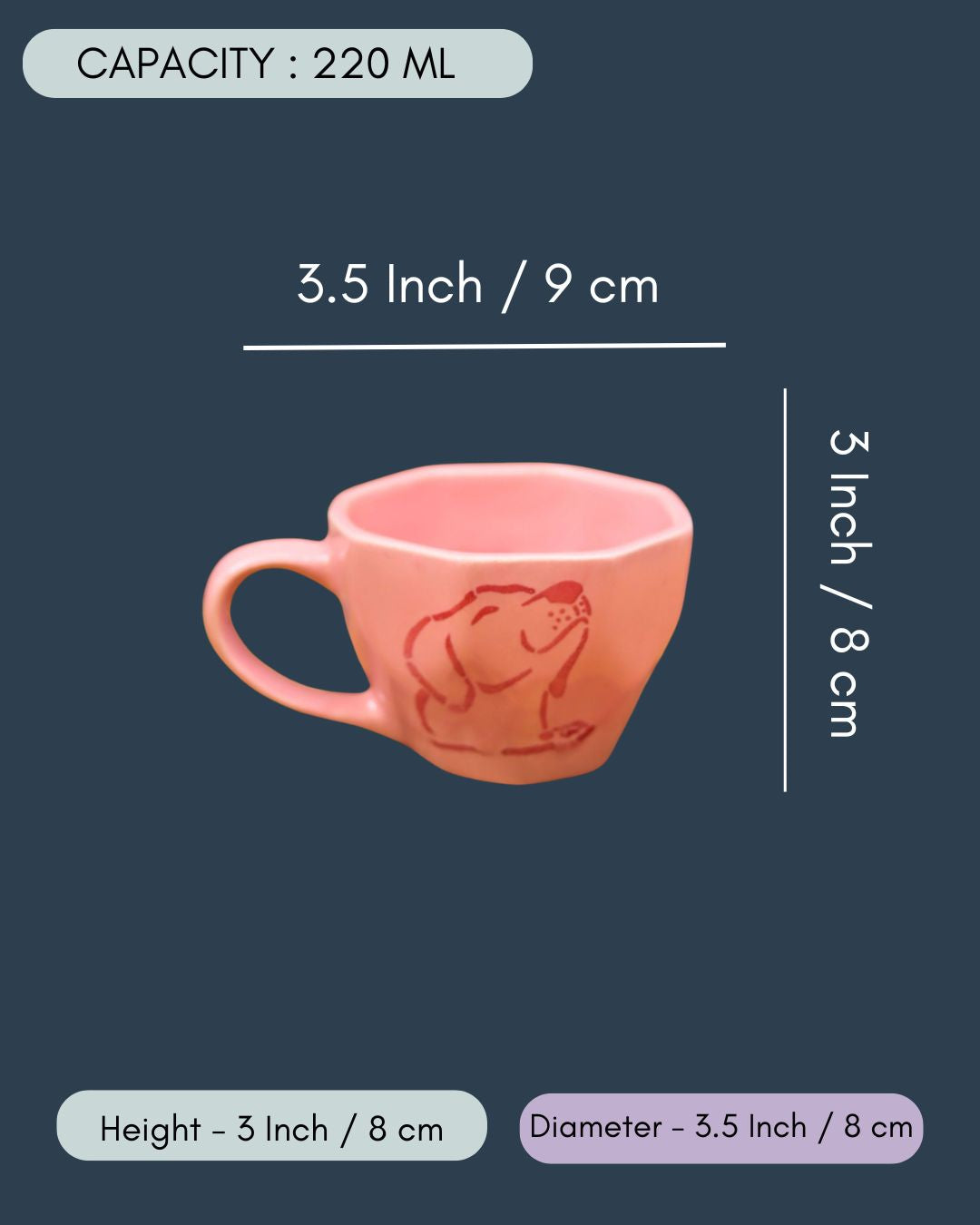 Pink Dog Mug