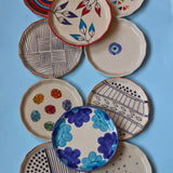 handmade artful plate sets 