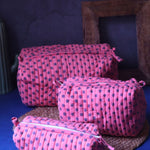 Polka Essential Toiletry Bag - Set of 3 made by cotton