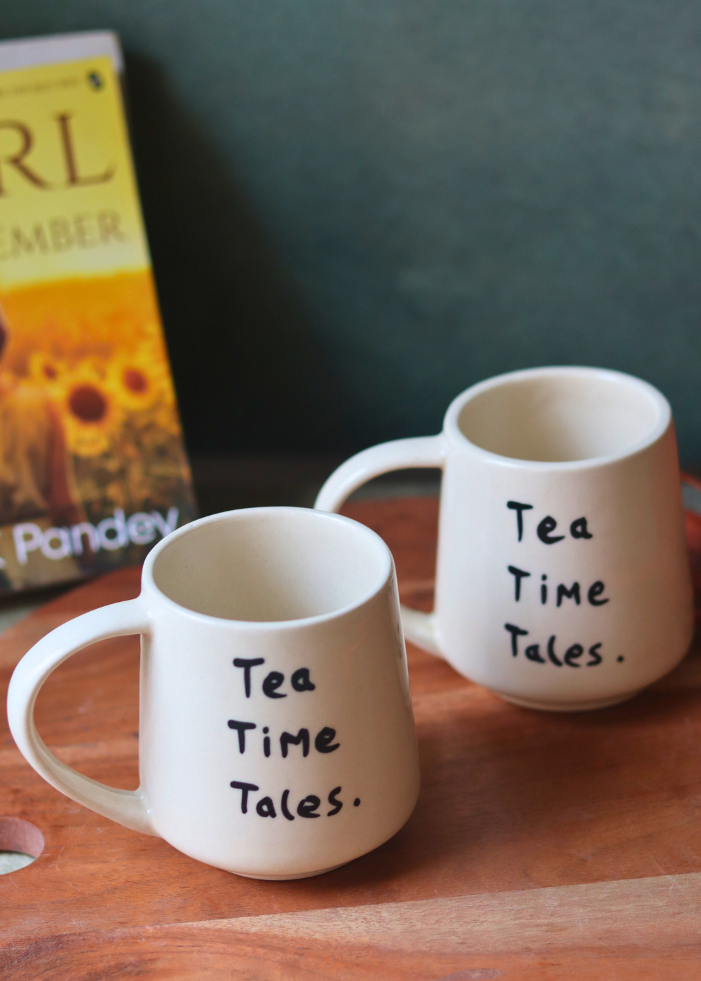 Ceramic coffee mugs quoted tea time tales