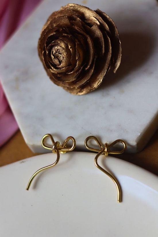 Ribbon Earrings handmade with premium quality material
