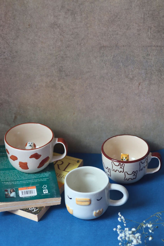 Set of 3 - The pinteresty Mugs handmade in india