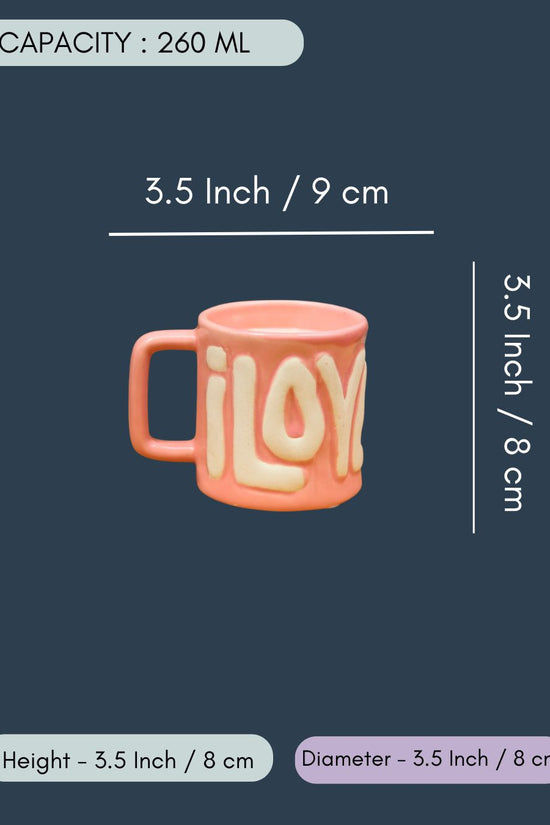 Love Embossed Mug