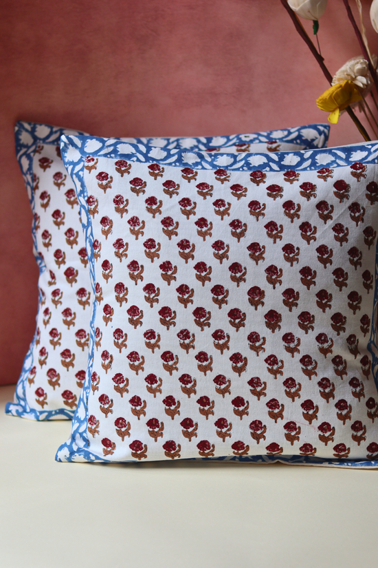 Cushion cover cotton floral