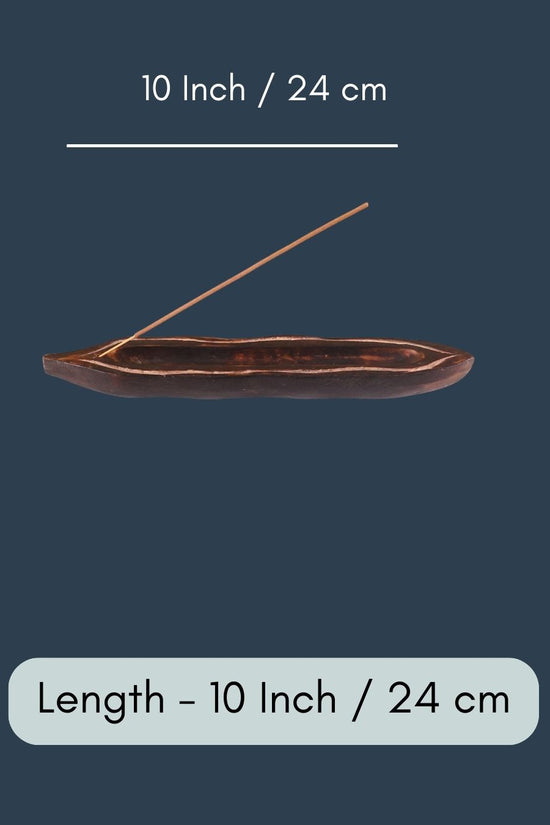 Wooden Agarbati Stand - Boat shape
