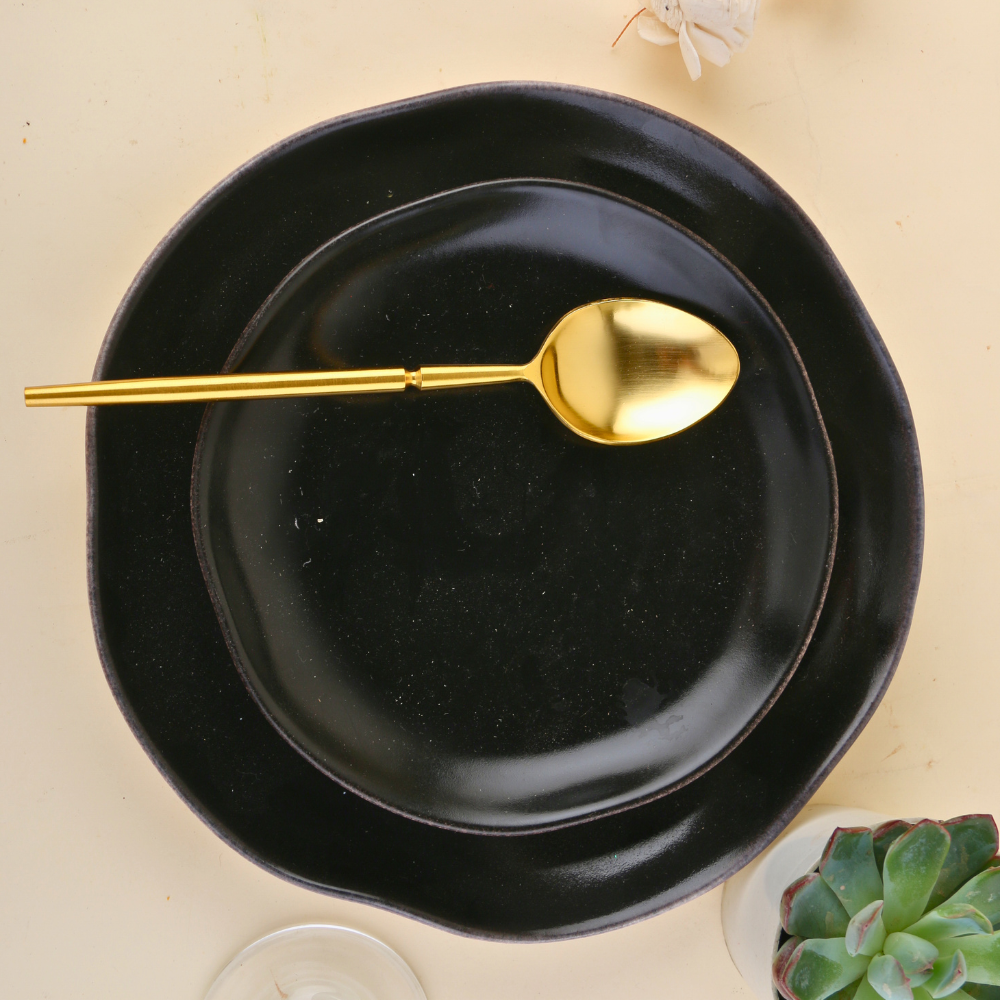 Brass golden dinner spoon