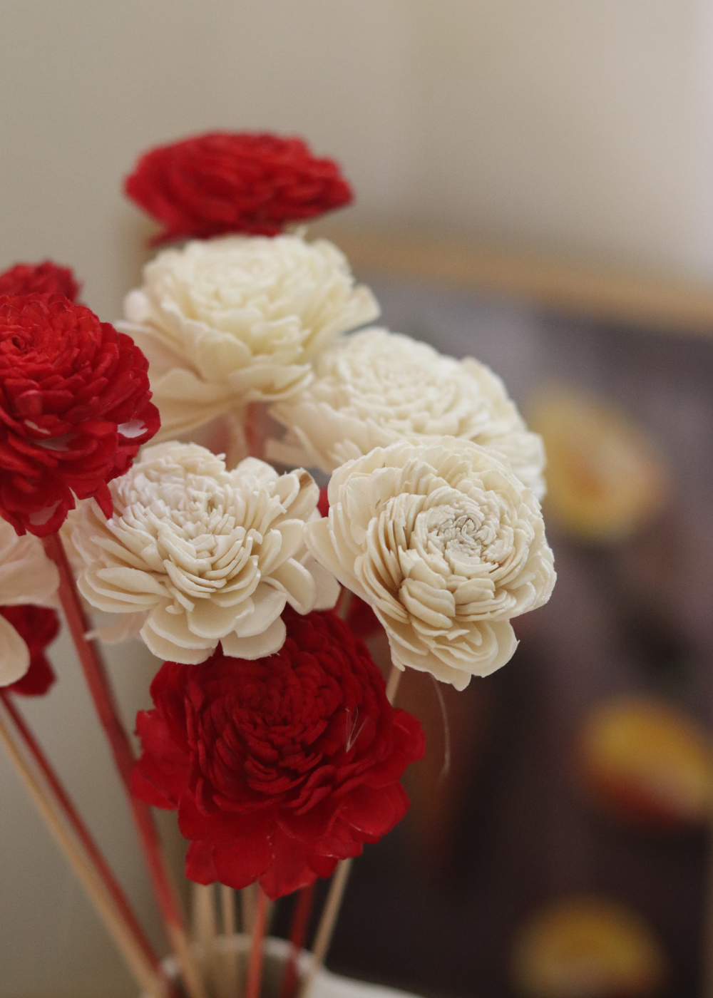 Dried roses bouquet 