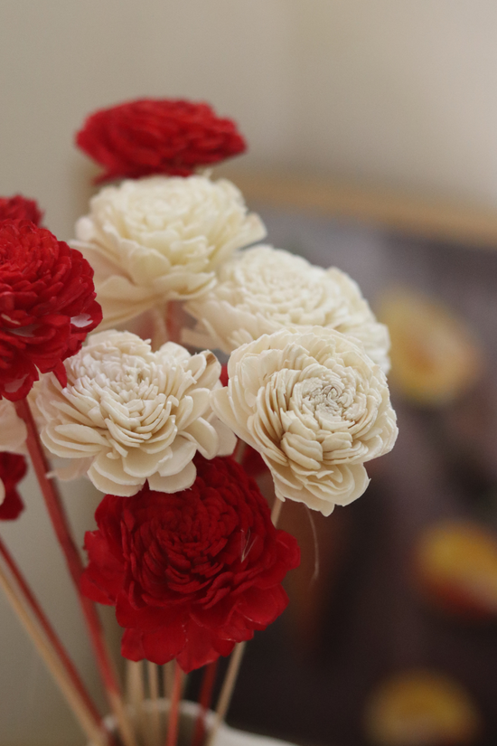 Dried roses bouquet 