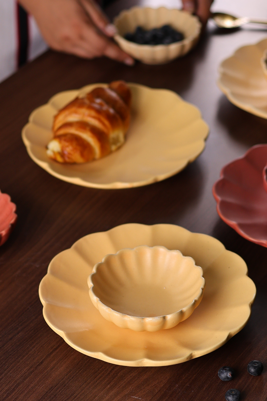 Ceramic ice cream bowls & plates