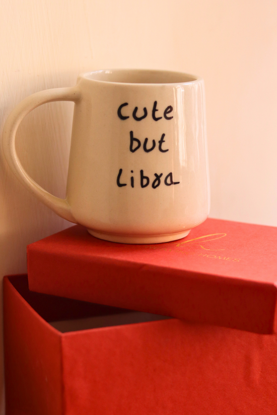 cute but libra mug with premium quality gift box