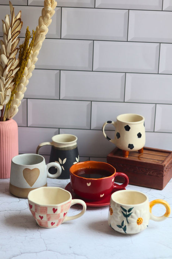 bestselling heart & floral mugs combo