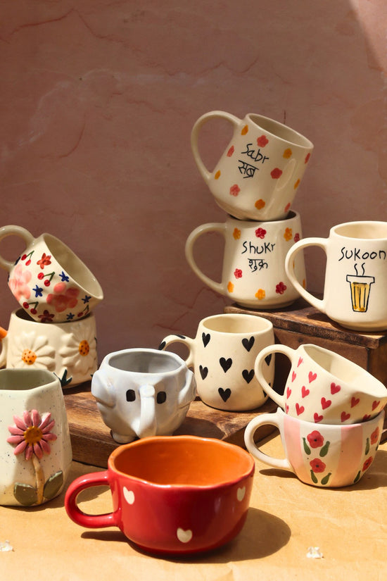 Handmade Set of 10 Moment Mugs (for the price of 7)