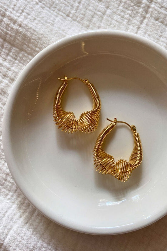Waterproof Spring Hoop Earrings
