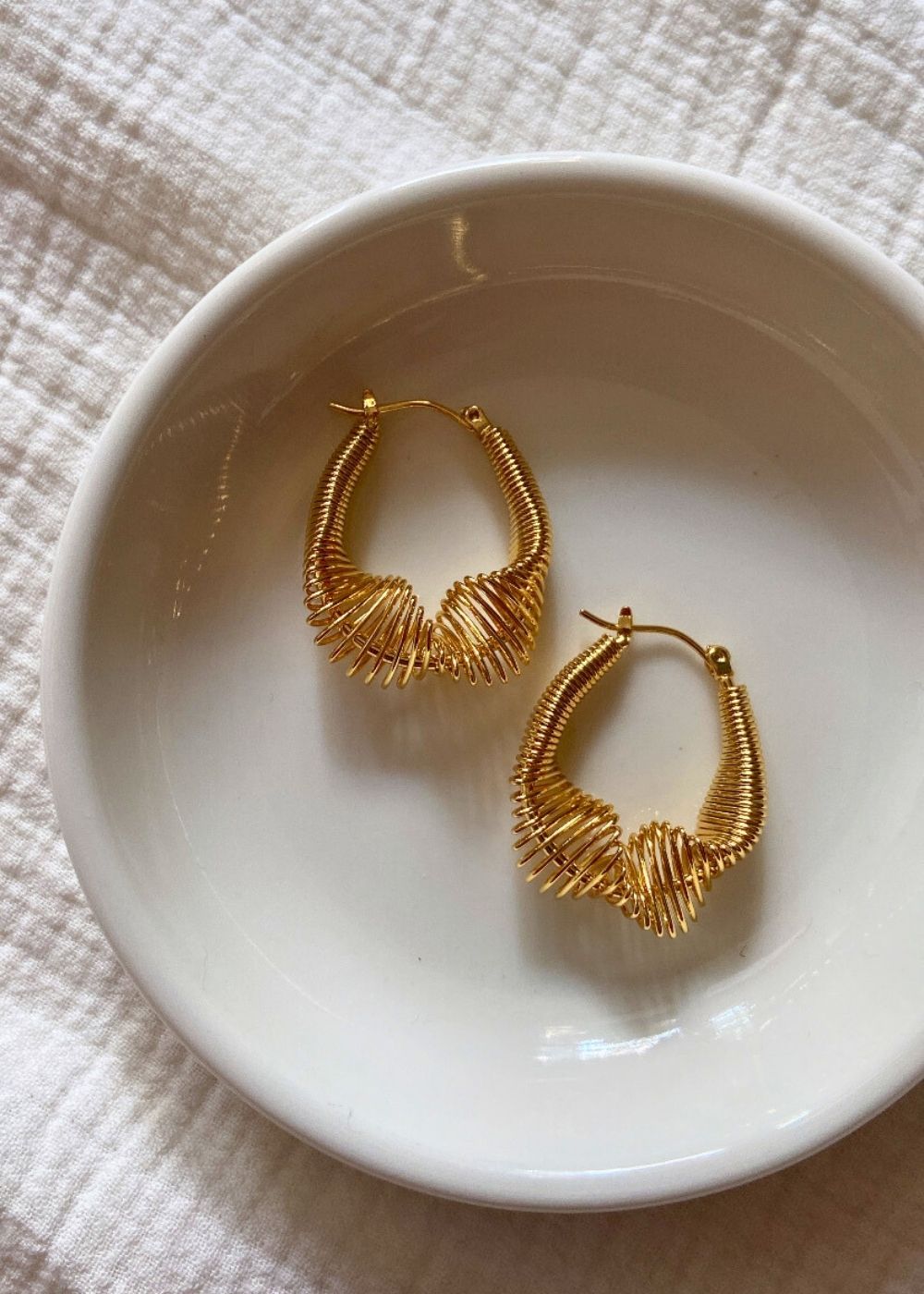 Waterproof Spring Hoop Earrings