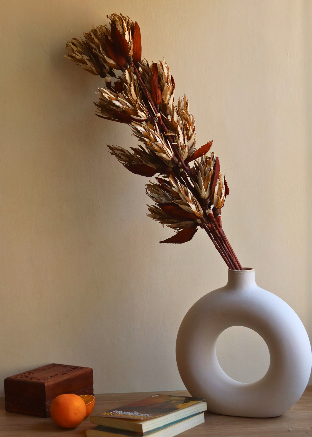 Natural dried flower bunch