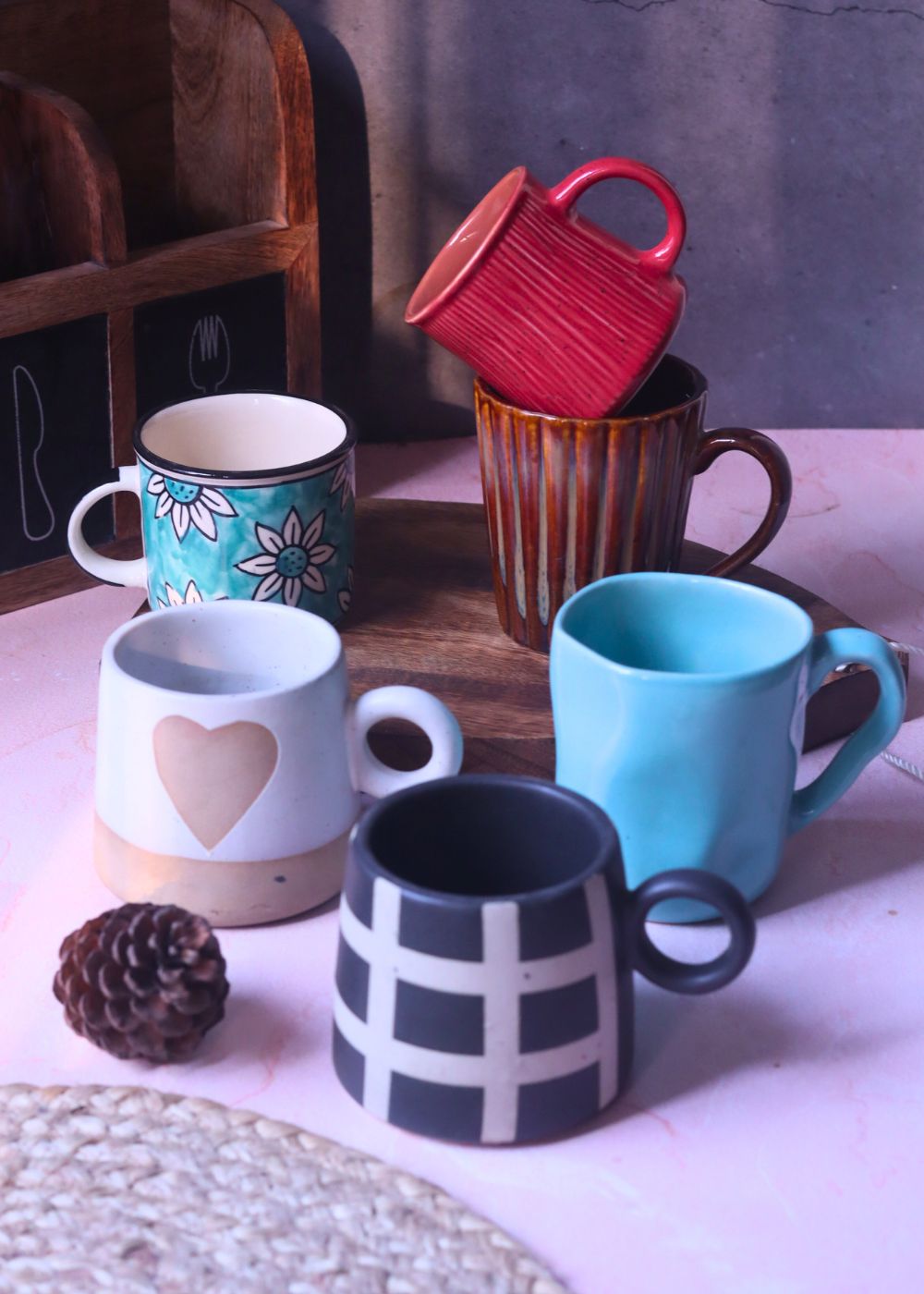 Handmade Set of 6 Classic Brew Mugs (for the price of 5)